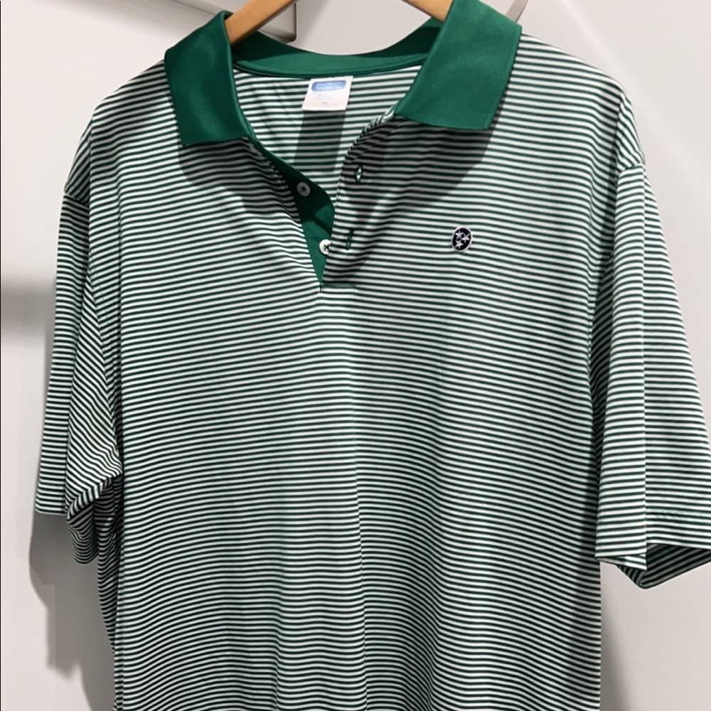 Volunteer Traditions Men’s white/green Tri-Star Polo Size XL